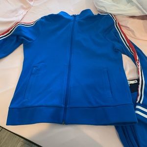 Tory Burch royal blue track suit ( L)